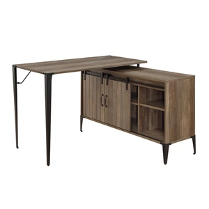 ACME Zakwani 48-inch x 48-inch L-Shape Writing Desk w/Cabinet