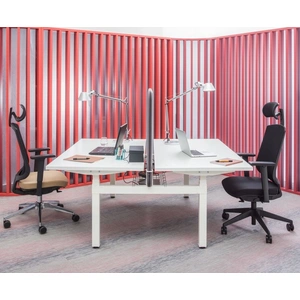 MDD Office Furniture Ogi Drive Sit-Stand Office Desk Bench