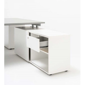 MDD Office Furniture Ogi Y Office Straight Bench w/Managerial Storage