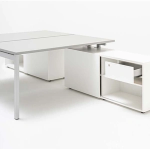 MDD Office Furniture Ogi Y Office Straight Bench w/Managerial Storage