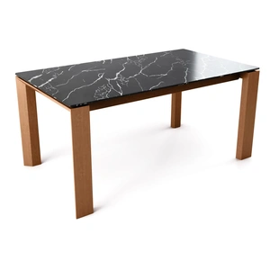 Calligaris Omnia W70.9-inch-94.5-inch Rectangular Ceramic/Wood Veneer Extendable Dining Table