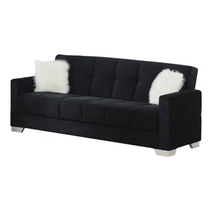Empire Furniture, USA Ontario Fabric Storage Sofabed, Black