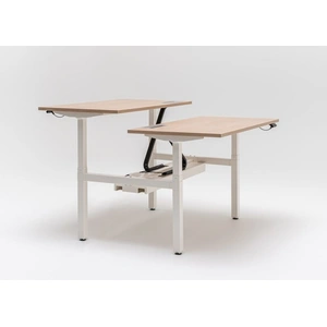 MDD Office Furniture Ogi Drive Sit-Stand Office Bench Desk w/Common Cable Tray