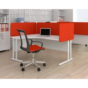 NARBUTAS Optima C 62.9-inch Crescent Office Desk