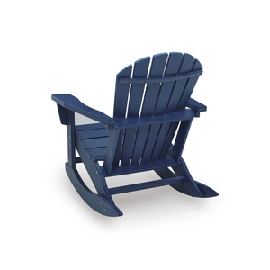 Ashley Furniture Sundown Shores HDPE Rocking Adirondack Chair, Blue