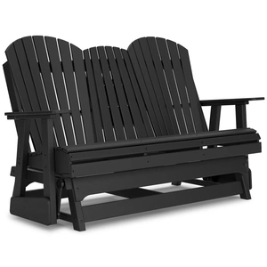 Ashley Furniture Hyland Wave Outdoor High-Density Polyethylene Glider Loveseat