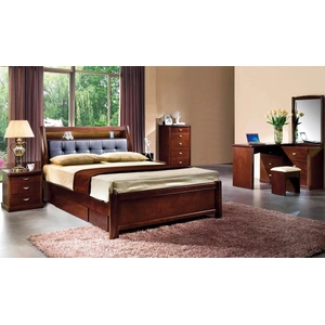 Pantek Furniture P158 Panel Bedroom Set with LED Light