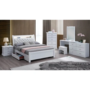 Pantek Furniture P255 5-Drawer Chest in White