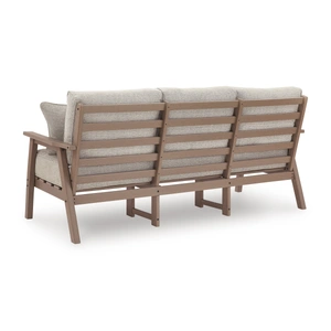 Ashley Furniture Grover Beach HDPE/Polyester Sofa with Cushion, Driftwood