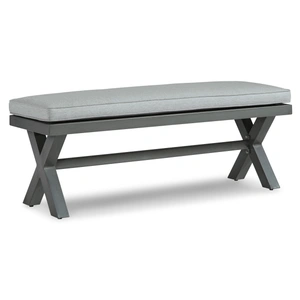 Ashley Furniture Elite Park Outdoor Nuvella Fabric Bench
