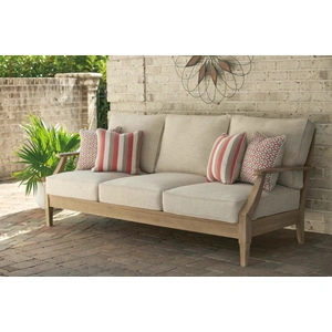 Ashley Furniture Clare View Fabric Nuvella Outdoor Set, Beige