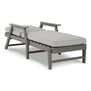 Ashley Furniture Visola Outdoor Nuvella Fabric/High-Density Polyethylene Chaise Lounge