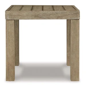 Ashley Furniture Silo Point Outdoor Eucalyptus Wood Square End Table