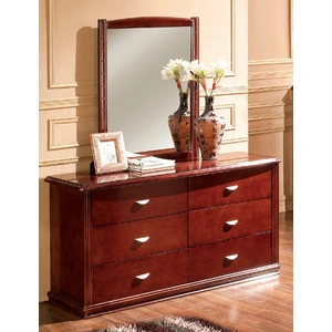 Pantek Furniture P 156 6-Drawer Dresser & Mirror