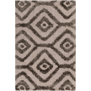 Chandra Paola Jute/Viscose Rectangular Handmade Rug, Natural/Grey