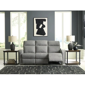 Ashley Furniture Gauntlet Polyester Reclining Living Set, Sterling