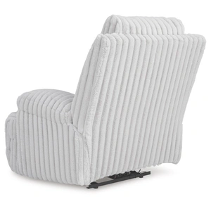 Ashley Furniture Rhines Falls Zero Wall Polyester Power Recliner, Alloy