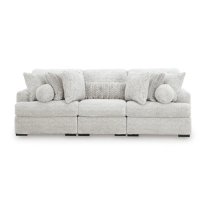 Ashley Furniture Cuddle Plush Fabric 3-Piece Sofa, Arctic