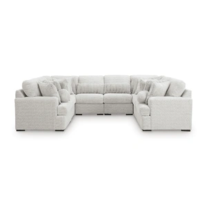 Ashley Furniture Cuddle Plush Fabric U-Shaped 8-Piece Sectional Sofa, Arctic