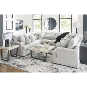 Ashley Furniture Cuddle Plush Fabric U-Shaped 8-Piece Sectional Sofa, Arctic