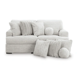 Ashley Furniture Cuddle Plush Fabric 2-Piece Loveseat, Arctic