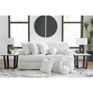 Ashley Furniture Cuddle Plush Fabric 2-Piece Loveseat, Arctic
