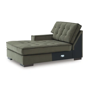 Ashley Furniture Caspian-Town 2-Piece Fabric L-Shaped Sectional Sofa w/Left Arm Chaise Facing, Olive