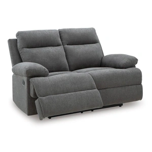 Ashley Furniture Side-Swipe Polyester Reclining Loveseat