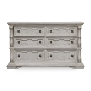 Ashley Furniture Bruchandi MDF/Wood Veneer Dresser w/6 Drawers, Antique White