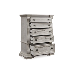 Ashley Furniture Bruchandi MDF/Wood Veneer Chest w/5 Drawers, Antique White
