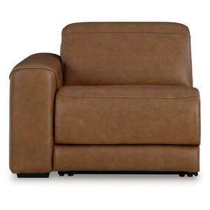 Ashley Furniture Magic Man Rally 5-Piece L-Shaped Leather Power Reclining Sectional, Caramel