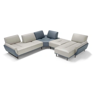 Diven Living Pegaso Leather Modular Sectional Sofa Customizable