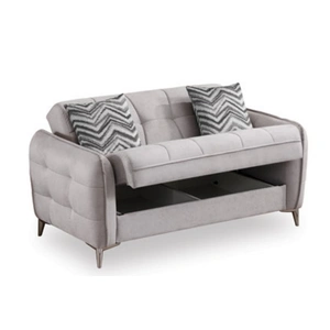 Casamode Perla Microsuede Convertible Storage Loveseat
