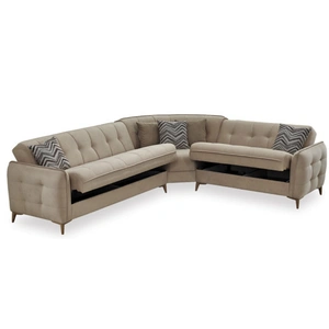 Casamode Perla Microsuede Convertible Storage Sectional