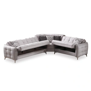 Casamode Perla Microsuede Convertible Storage Sectional