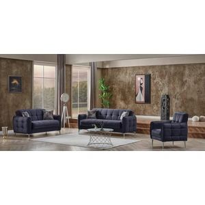Casamode Perla Microsuede Convertible Storage Living Room Set