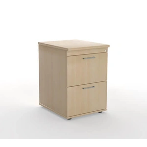 NARBUTAS Optima Office Lockable Filing Cabinet w/2 Foil Wrapped Drawers