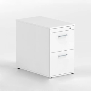 NARBUTAS Optima Office Lockable Filing Cabinet w/2 Foil Wrapped Drawers
