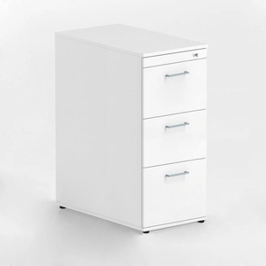 NARBUTAS Optima Office Lockable Filing Cabinet w/3 Foil Wrapped Drawers