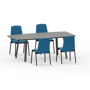 MDD Office Furniture SS OGI A 79-inch Conference Table, Anthracite