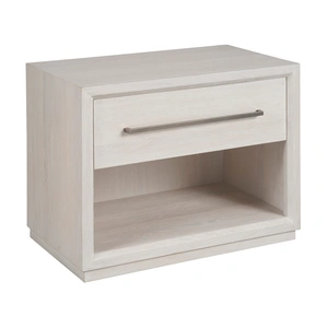 Universal Furniture Astrid Wood Nightstand w/Drawer, White Oak