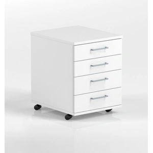 NARBUTAS Optima Office Mobile Pedestal w/4 Foil Wrapped Drawers