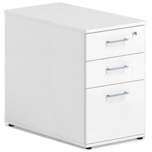 NARBUTAS Optima Office Lockable High Desk Pedestal w/3 Metal Sided Drawers