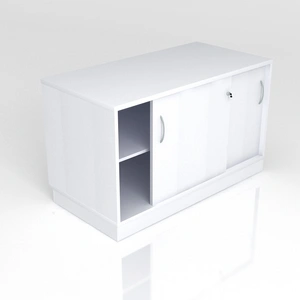 NARBUTAS Optima Office Lockable Cabinet w/Sliding Doors
