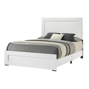 Lifestyle Furniture SM 8377a Wood Bedroom Set w/2 Lamps, White