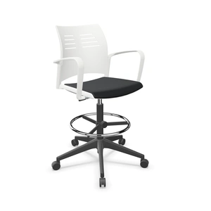 Actiu Spacio Polypropylene Gaslift Swivel Office Draughtman Armchair w/Pad Seat