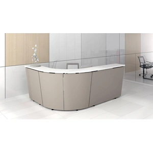 NARBUTAS Tera 102-inch L-Shape Reception Desk