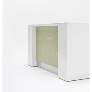 MDD Office Furniture Valde 75-inch Straight Small Reception Desk
