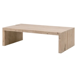 Essentials For Living Reed Reclaimed Pine Wood Coffee Table, Smoke Gray