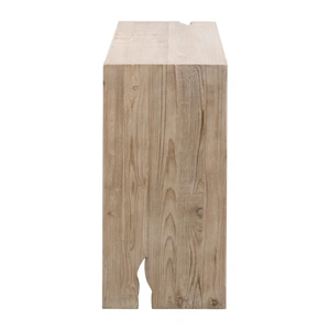 Essentials For Living Reed Reclaimed Pine Wood Console Table, Smoke Gray